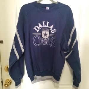 VINTAGE 1990's  The Game DALLAS COWBOYS SEWN LETTERING SWEATSHIRT XL